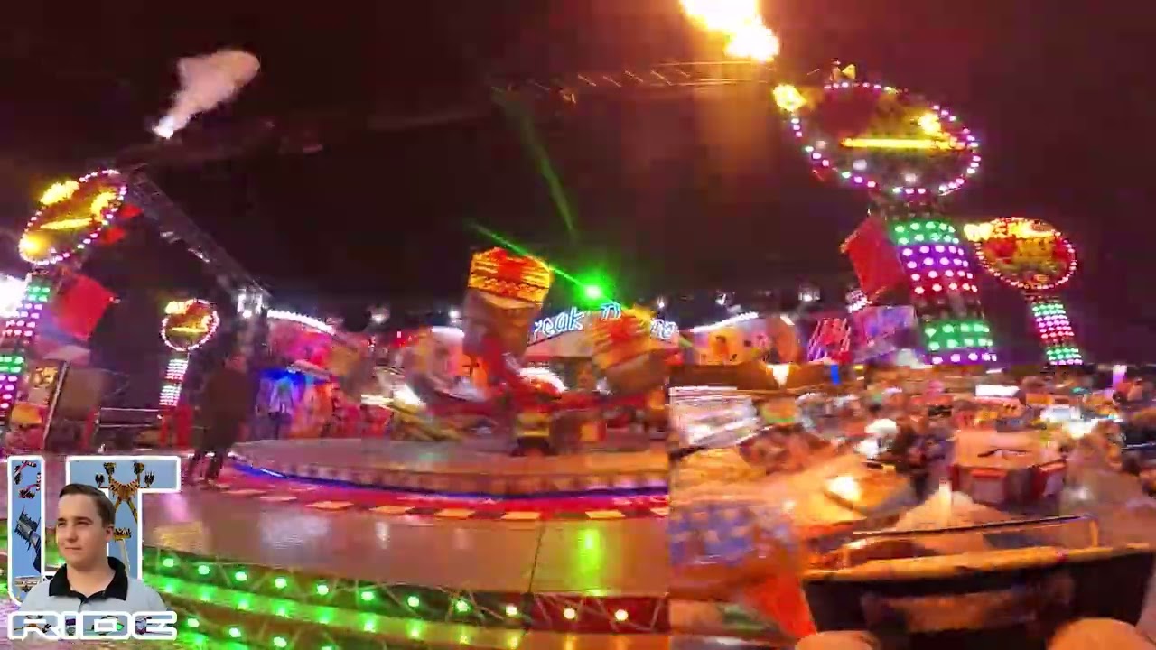 4K - Manège BREAK DANCE EXTREME - Foire de Caen 2022 | Off ride Multi View