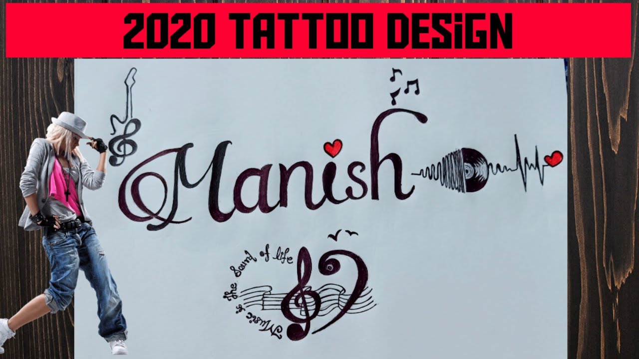 Manish Name Tattoo design ||Tattoo design|| - YouTube