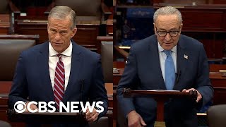 Watch: Thune and Schumer speak on Senate floor on government shutdown Day 3