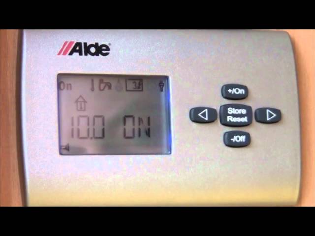 The Alde Heating System on the new Bailey Unicorn. - YouTube