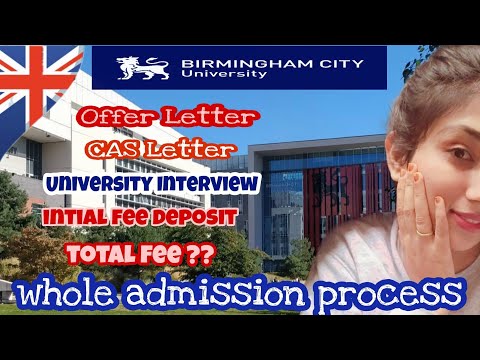 All about Birmingham city University?? |Offer letter| CAS letter| Fee | Admission process| Interview