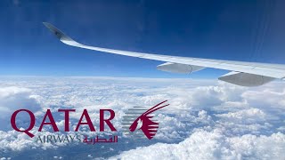 TRIP REPORT | flying from doha to London Gatwick on the A350-900 | QATAR AIRWAYS A350-900 🇶🇦