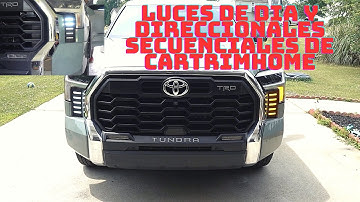 Instalacion de Luces de Dia a una 2022 Tundra de Cartrimhome