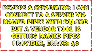 Celebrity I can connect to a server via named pipes with sqlcmd but a vendor tool is getting Named Pipes... Net Worth