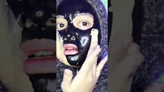 Masker warna hitam terus make up !! STRESSSS🗿🤣