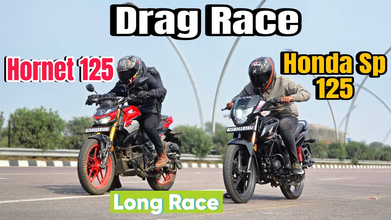 Honda Cb 125 Hornet Vs Honda Sp 125 Drag Race || Comparison || Hornet 125 Vs Honda Sp 125