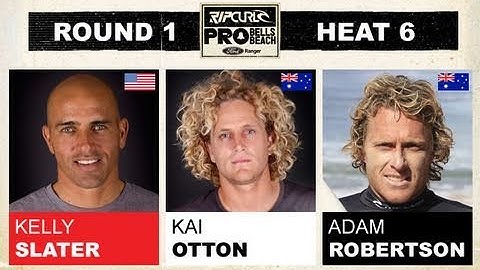 Round 1, Heat 6 - Kelly Slater vs Kai Otton vs Adam Roberston