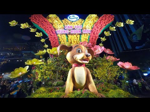 Đường Hoa Cần Thơ 2018 | Cần Thơ Mừng Xuân Mới 2018 | Chúc Mừng Mậu Tuất 2018
