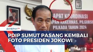 Sempat Dicopot, Kini Foto Presiden Jokowi Sudah Kembali Terpasang di DPD PDIP Sumut