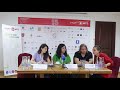 Press conference with Reem Saleh, Um Ghareeb and Boris Mitic July 12