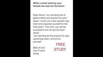 how to write twitter post in exam||how to write twitter post 2nd semester#twitter @Free study