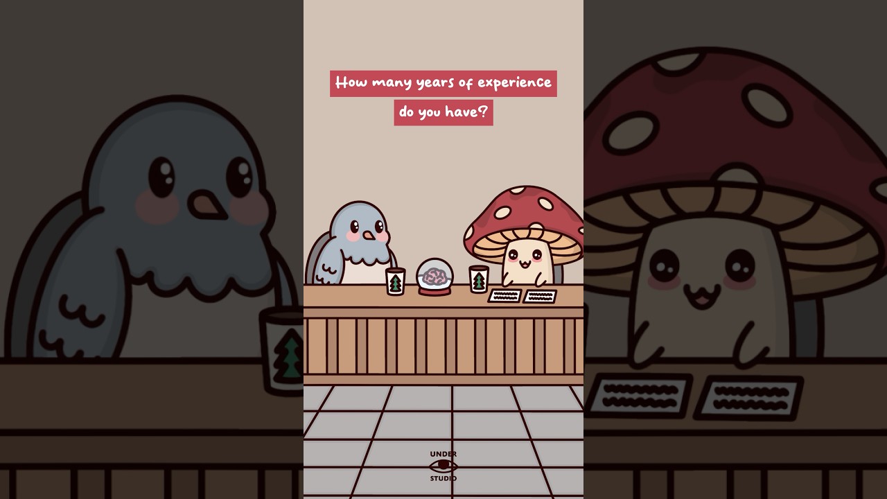 Job Hunting In A Nutshell 🐦 Mushie & Birdie | Office Animation Meme | Job Interview