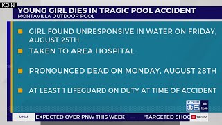 Young girl dies after 'tragic accident' at Montavilla pool