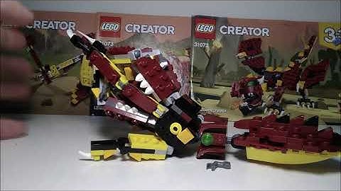 Lego Set 31073 Alternative Build: "Mythical Kraken" Building Tutorial