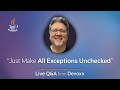 "Just Make All Exceptions Unchecked" with Stuart Marks - Live Q&amp;A from Devoxx BE