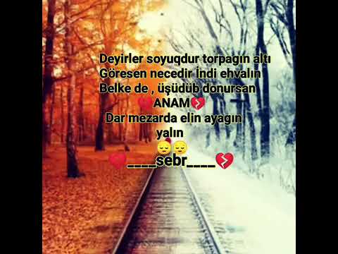 Ömrüme sonsuz qış geldi 💔ANAM💔Ne aylar nede iller seni unutdura bilmeyecek mene canım 💔ANAM💔