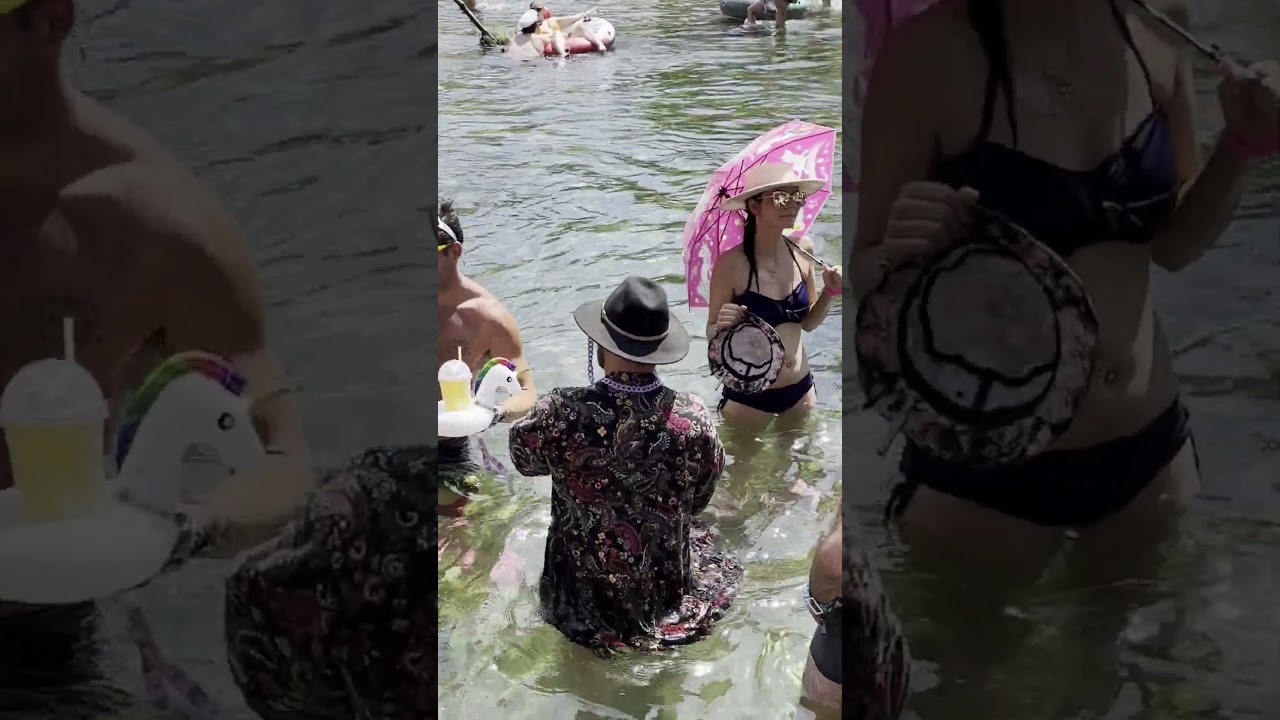 it was a "Disco Juice" beach party at Shambhala! - 