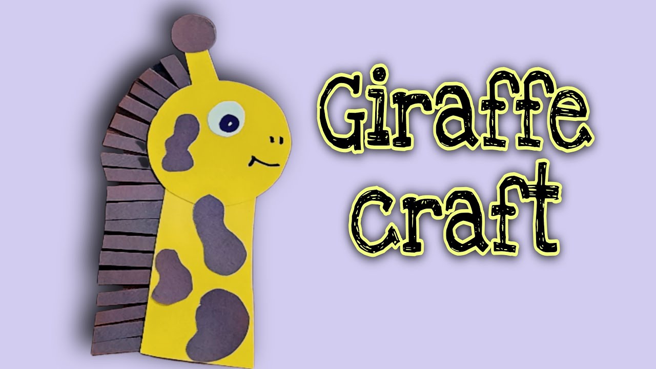 giraffe craft| giraffe craft paper| spring kiddo paper crafts