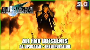 Final Fantasy VII - All FMV Cutscenes, AI Upscaled, 30fps [1080P]