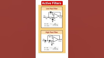 Opamp Applications: Lowpass and Highpass filters #electronicseducation #opamp #analogelectronics