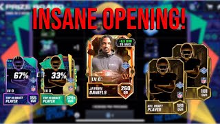 insane draft day pack opening! MAX PLAYER #3! (Madden Mobile 24)