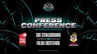 SIG Strasbourg v Filou Oostende - Press Conference | Basketball Champions League 2023