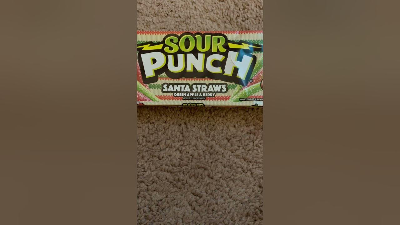 Sour Punch Santa Straws