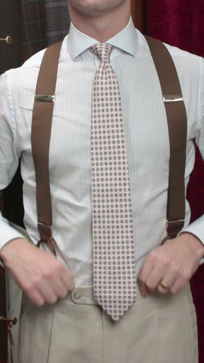 How To Put On Suspenders [Step-by-Step] #shorts
