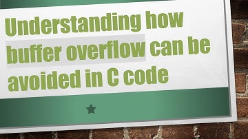 Understanding how buffer overflow can be avoided in C code