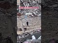 Gaza. Среди обломков и под звуки бомбежек пожилой человек совершает молитву.