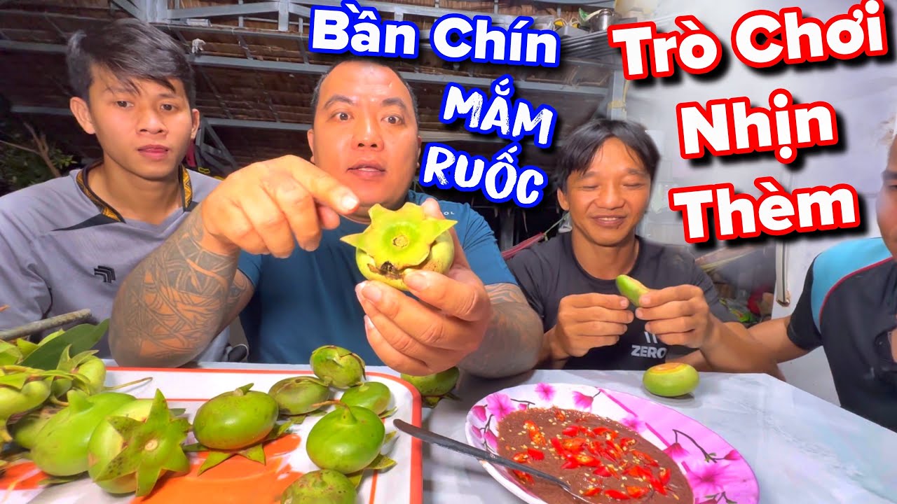 Thèm chảy hết nước miếng khi xem thánh Xàm Chơi xúc xắc nhịn thèm món bần chấm mắm ruốc
