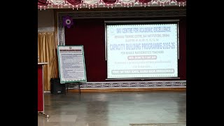 CAPACITY BUILDING PROGRAM FOR MATHS TEACHERS
