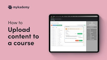 How to upload content in a course || Mykademy Tutorial video || LMS platform