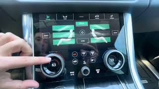 Player Profile JC 2019 Range Rover: how to turn on the ventilated seats within the claimant system