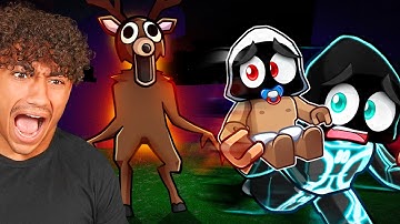 Robros Survive 100 NIGHTS in Roblox Forrest!