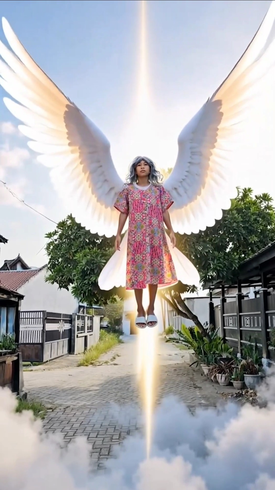 CRYING BECAUSE GRANDMOTHER HAS GONE TO HEAVEN