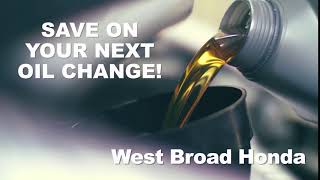 West Broad Honda oil change special offer