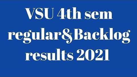 vikrama simhapuri university 4th semester regular results|VSU 4th sem regular&Backlog results 2021