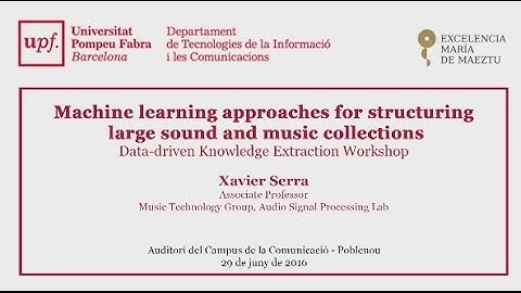 Machine learning approaches for structuring large sound and music collections