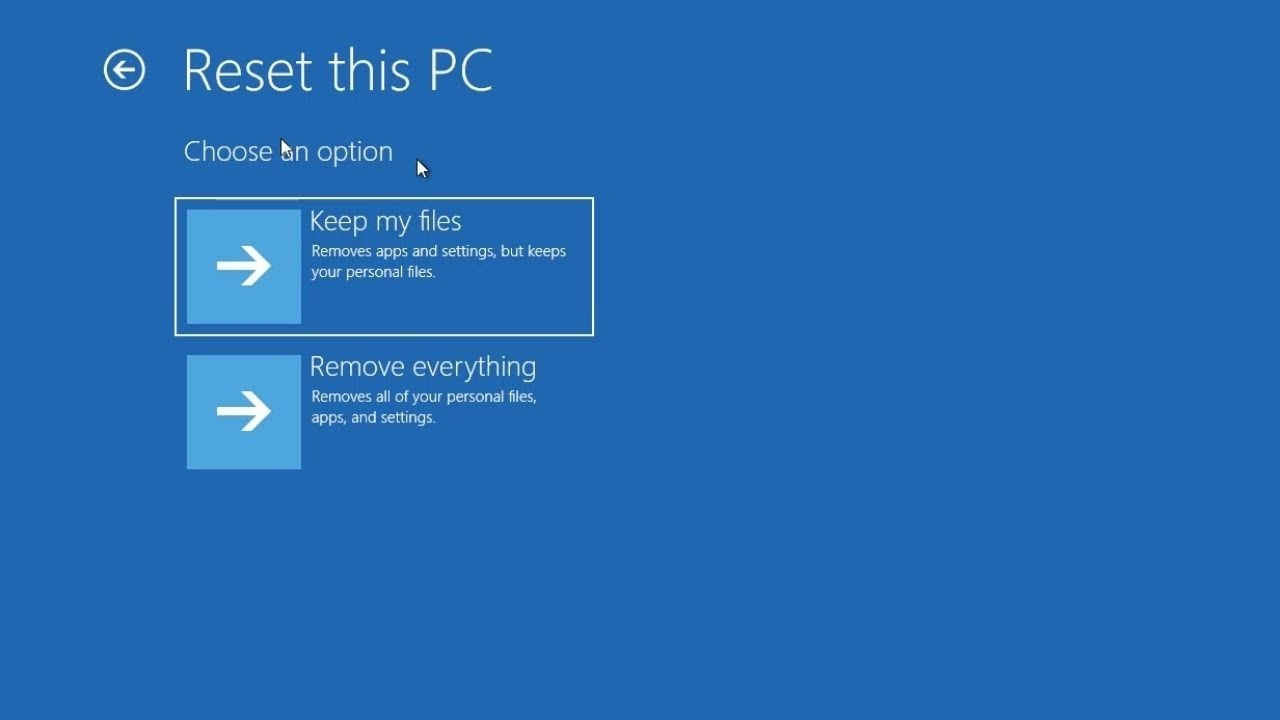 Selected full. Сброс Windows. System reset --Factory reset Windows. Smart reset Windows 11. Going in System restore Screen Windows 8.1.