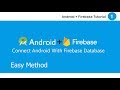 How to connect android with Firebase database || Android and Firebase ||  Firebase + android #1