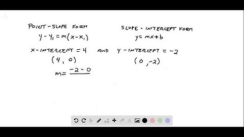 Use the given conditions to write an equation for each line in point-slope form and slope-intercept…