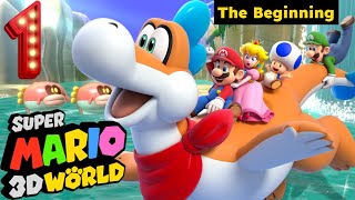 ASM: The Beginning of *Super Mario 3D World* Walkthrough 1!!