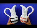 How to make a paper jug. [3D origami tutorial]