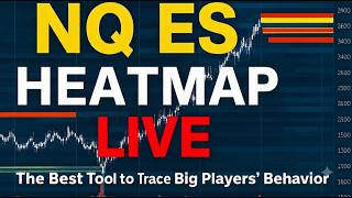 NQ & ES BOOKMAP LIVE | Nasdaq Futures | S&P 500 Futures | NQ/ES Futures | Live Trading | Heatmap