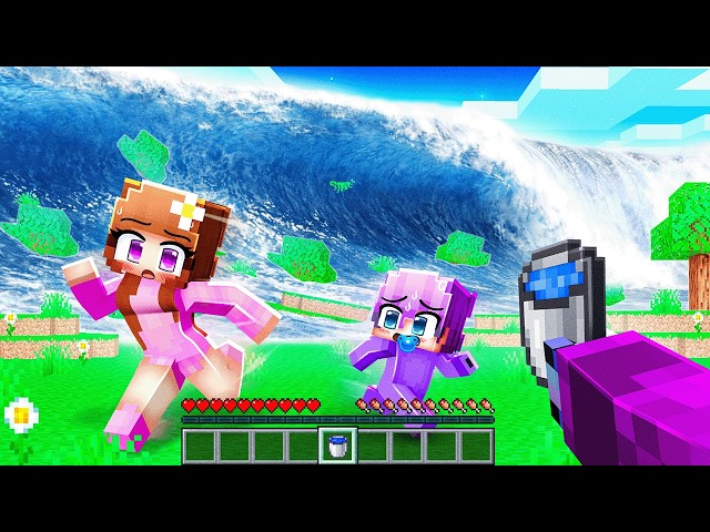 Realistic Water Tsunami in Minecraft...