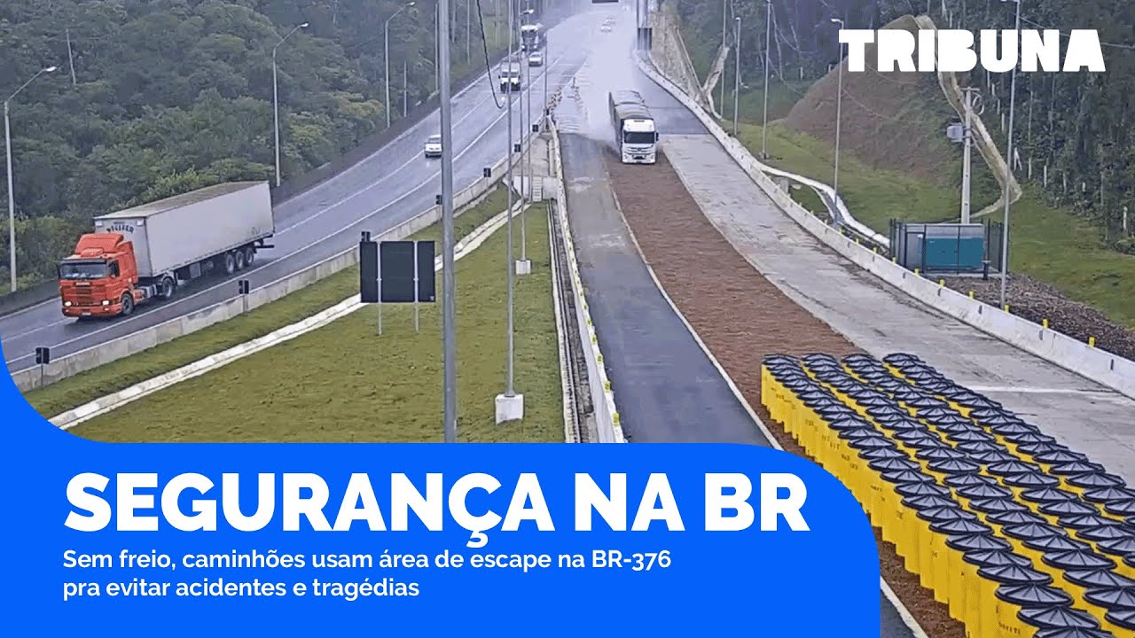 Sem freio, caminhões usam área de escape na BR376 pra evitar acidentes e tragédias YouTube Sem freio, caminhões usam área de escape na BR376 pra evitar acidentes e tragédias YouTube
