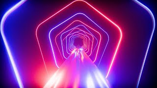 Neon Tunnel Vortex | Chill Synthpop Ambience | 2 Hours