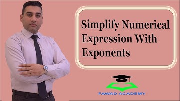 How to simplify numerical expression with exponents? | Arithmetic Properties | Algebra1