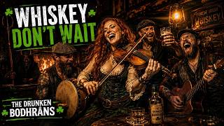 🔥 WHISKEY DON’T WAIT 🍻 Irish Drinking Song | Celtic Pub Anthem by The Drunken Bodhráns ☘️